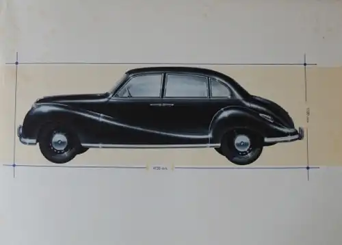 BMW 501 Modellprogramm 1953 Automobilprospekt (4861)