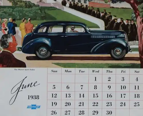 Chevrolet Master Deluxe Jahreskalender 1938 (5155)