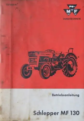 Massey-Ferguson MF 130 Dieselschlepper 1965 Betriebsanleitung (5163)