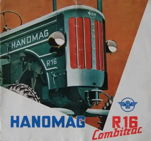 Hanomag Combitrac R16 Modellprogramm 1953 Traktorprospekt (5167)