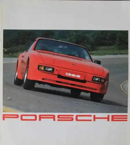 Porsche 944 Modellprogramm 1981 Automobilprospekt (5189)