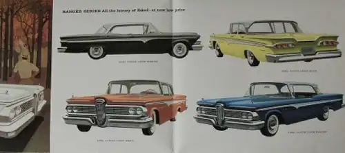 Edsel Ford Modellprogramm 1959 "The car that makes history" Automobilprospekt (5394)