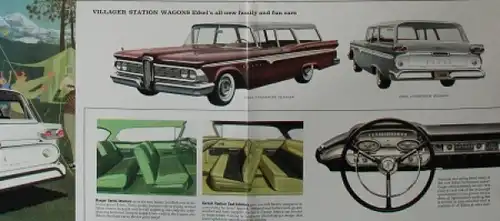 Edsel Ford Modellprogramm 1959 "The car that makes history" Automobilprospekt (5394)