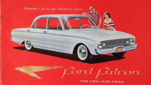 Ford Falcon Modellprogramm 1959 "The new size Ford" Automobilprospekt (5384)