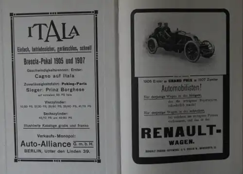 Autotechnikus "Autokauf - Ratschläger vor dem Ankauf" Automobil-Jahrbuch 1908 (5529)