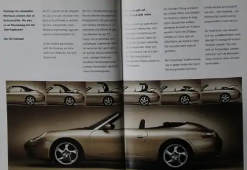 Porsche 911 Modellprogramm 1999 Automobilprospekt (5541)