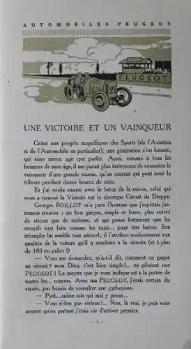 Peugeot Modellprogramm 1913 Automobilprospekt (5578)