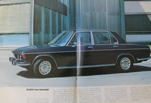 BMW 2500 - 2800 + 3.0 S Modellprogramm 1975 Automobilprospekt (5628)