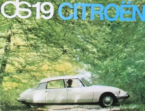 Citroen DS 19 Modellprogramm 1963 Automobilprospekt (5624)