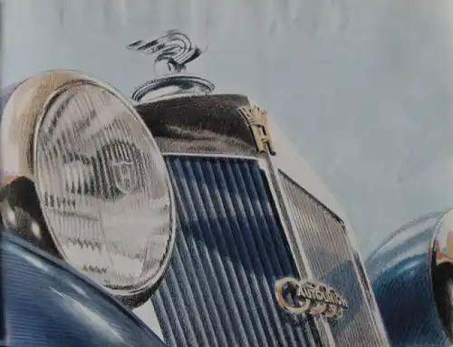Horch 3,5 Liter V-8 Zylinder Modellprogramm 1937 Automobilprospekt (5650)