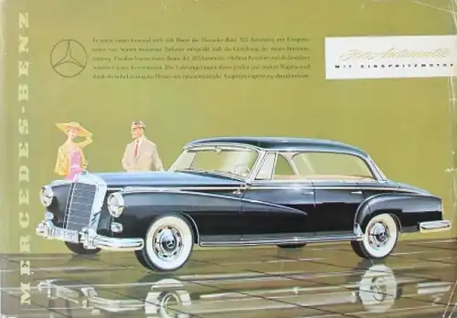 Mercedes-Benz 300 Automatic Modellprogramm 1952 Automobilprospekt (5911)