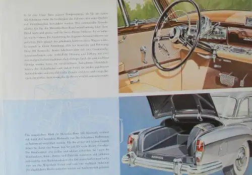 Mercedes-Benz 300 Automatic Modellprogramm 1952 Automobilprospekt (5911)