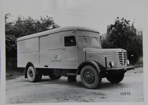 Büssing-NAG Typ 5000 S Diesel-LKW Deutsche Post 1950 Werksfoto (5746)