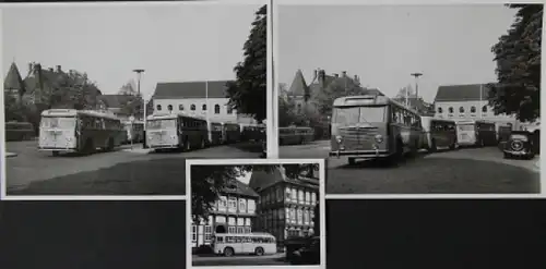Büssing-NAG Bus im Einsatz 1955 drei Originalfotos (5752)