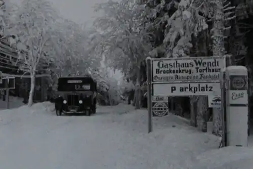 Büssing-NAG Bus D 38 im Harz 1928 Werksfoto (5790)