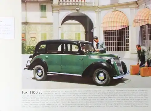 Fiat 1100 B Berline Modellprogramm 1949 Automobilprospekt (6024)
