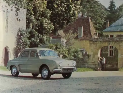 Renault Dauphine Gordini Modellprogramm 1965 Automobilprospekt (6100)