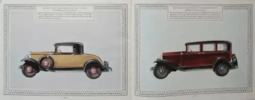 Buick Straight Eight Modellprogramm 1931 Automobilprospekt (6181)