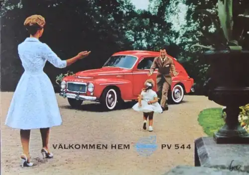 Volvo 544 Modellprogramm 1960 Automobilprospekt (6188)