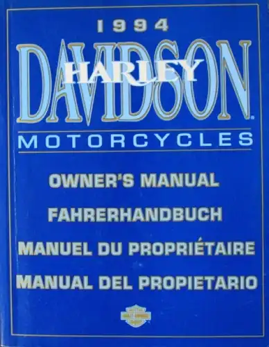 Harley-Davidson "Motorcycles Sportster bis Big Twin" Fahrerhandbuch 1994 (6204)