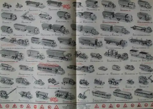 Wiking Modellprogramm Frühjahr 1967 Automobilprospekt (6301)