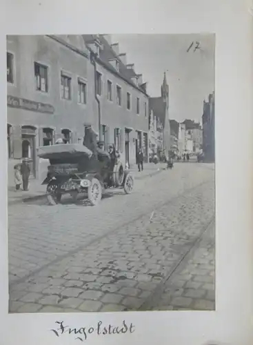 "Automobilreise 1912" handgefertigtes Unikat Fotoalbum mit Originalfotos 1912 (6402)