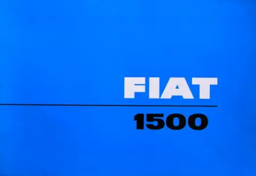 Fiat 1500 Modellprogramm 1964 Automobilprospekt (6463)