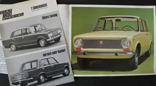 Fiat 124 Special - Kombi Modellprogramm 1969 Automobilprospekt (6467)