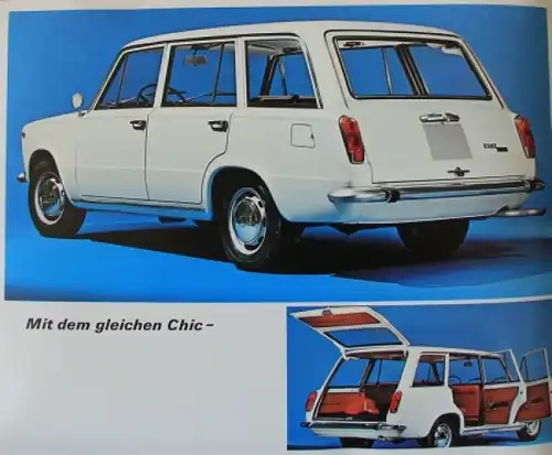 Fiat 124 Special - Kombi Modellprogramm 1969 Automobilprospekt (6467)