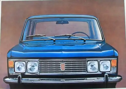 Fiat 125 Modellprogramm 1969 Automobilprospekt (6470)