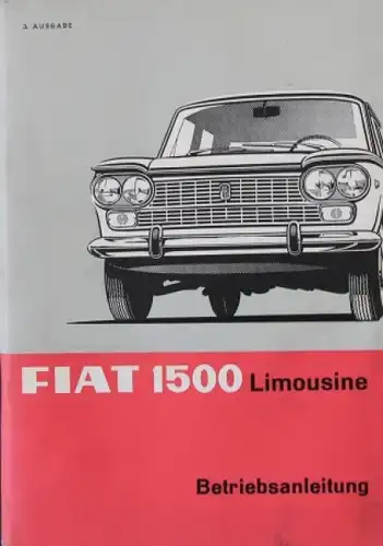 Fiat 1500 Limousine 1965 Betriebsanleitung (6477)