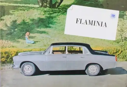 Lancia Flaminia Modellprogramm 1963 Automobilprospekt (8542)