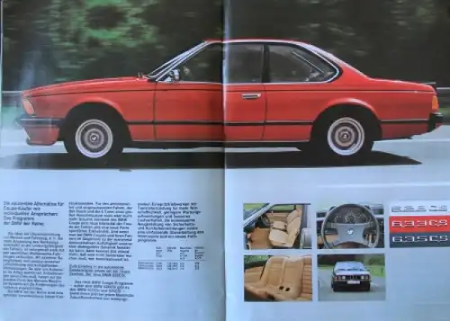 BMW 728 i - 745 i Modellprogramm 1979 zwei Automobilprospekte (8741)