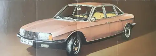 NSU Ro 80 Modellprogramm 1967 Automobilprospekt (8792)