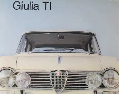 Alfa Romeo Giulia TI Modellprogramm 1963 Automobilprospekt (9905)