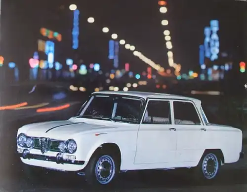 Alfa Romeo Giulia TI Modellprogramm 1963 Automobilprospekt (9905)