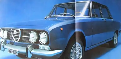 Alfa Romeo 2000 Modellprogramm 1971 Automobilprospekt (9897)