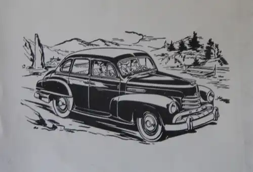 Opel Kapitän Aufsteller 1951 Karton (9931)