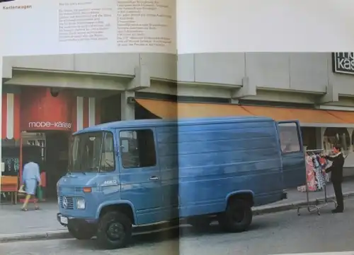 Mercedes-Benz L 406 D L 408 Modellprogramm 1972 Lastwagenprospekt (8889)