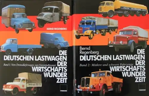 Regenberg "Die deutschen Lastwagen der Wirtschaftswunderzeit" Lastwagen-Historie 1985 Band 1+2 (8936)