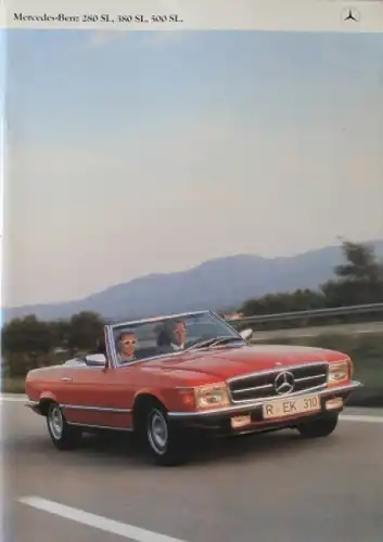 Mercedes-Benz 280 SL - 500 SL Modellprogramm 1980 Automobilprospekt (0084)