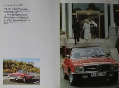 Mercedes-Benz 280 SL - 500 SL Modellprogramm 1980 Automobilprospekt (0084)