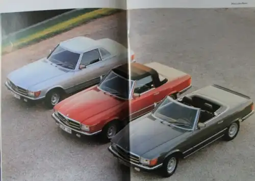 Mercedes-Benz 280 SL - 500 SL Modellprogramm 1980 Automobilprospekt (0084)