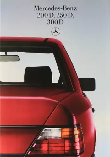 Mercedes-Benz 200 D - 300 D Modellprogramm 1985 Automobilprospekt (0271)