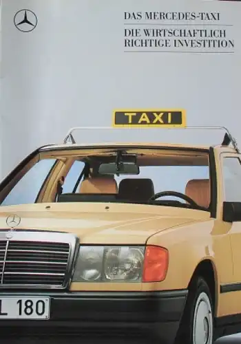 Mercedes-Benz Taxi Modellprogramm 1987 Automobilprospekt (0269)