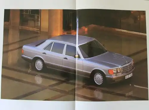 Mercedes-Benz S-Klasse Modellprogramm 1989 Automobilprospekt (0315)