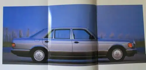 Mercedes-Benz S-Klasse Modellprogramm 1989 Automobilprospekt (0315)