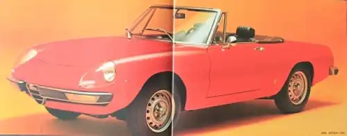 Alfa Romeo Spider 2000 Modellprogramm 1969 Automobilprospekt (0476)