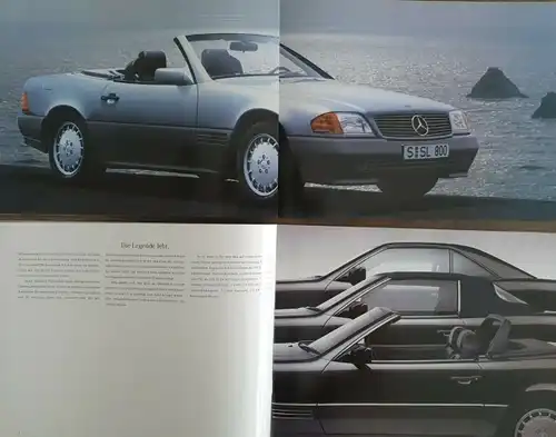 Mercedes-Benz SL R 129 Modellprogramm 1992 Automobilprospekt-Mappe (0461)