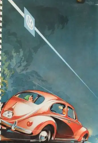 Volkswagen Käfer Modellprogramm 1958 Reuters Automobilprospekt (0472)